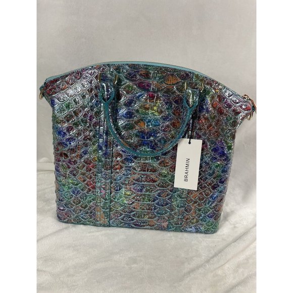 NWT Brahmin Large Duxbury Frisky Montego Leather Satchel & Veronica Wallet - Picture 8 of 12